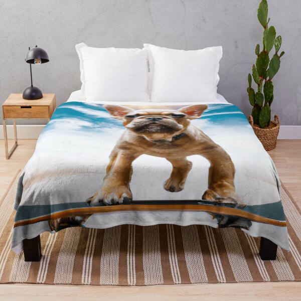 Item preview, french bulldog skateboarding designed and sold by myseptember18th.