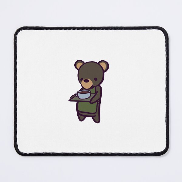 Item preview, Bearista - Adorable Cartoon Black Bear Barista designed and sold by ThumboArtBumbo.