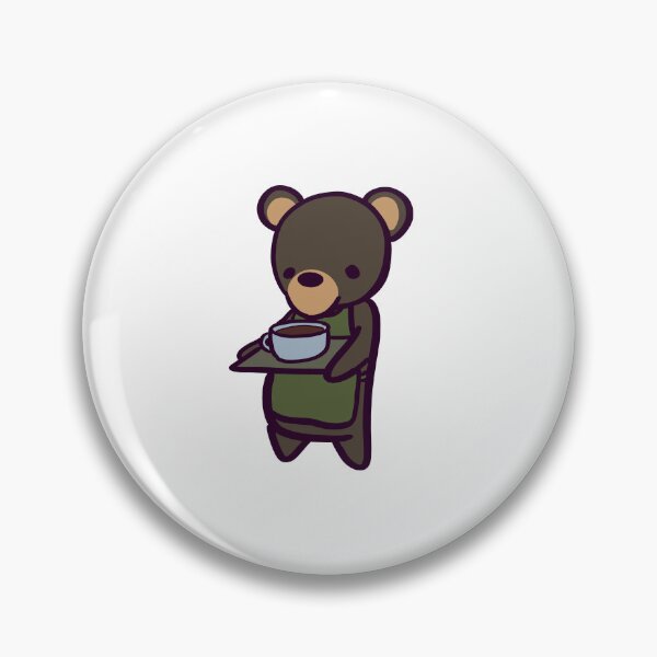 Item preview, Bearista - Adorable Cartoon Black Bear Barista designed and sold by ThumboArtBumbo.