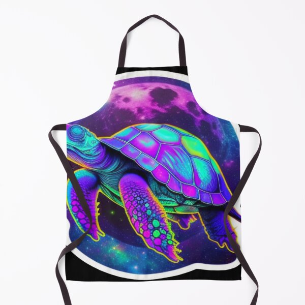 Item preview, Psychedelic Sticker Turtle Moon designed and sold by Benin Store ®.