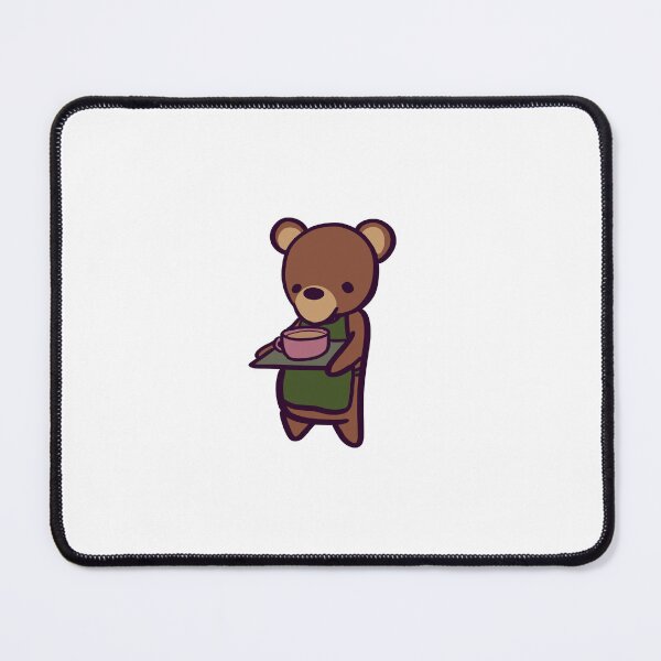 Item preview, Bearista - Adorable Cartoon Brown Bear Barista designed and sold by ThumboArtBumbo.