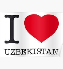I ♥ UZBEKISTAN Poster