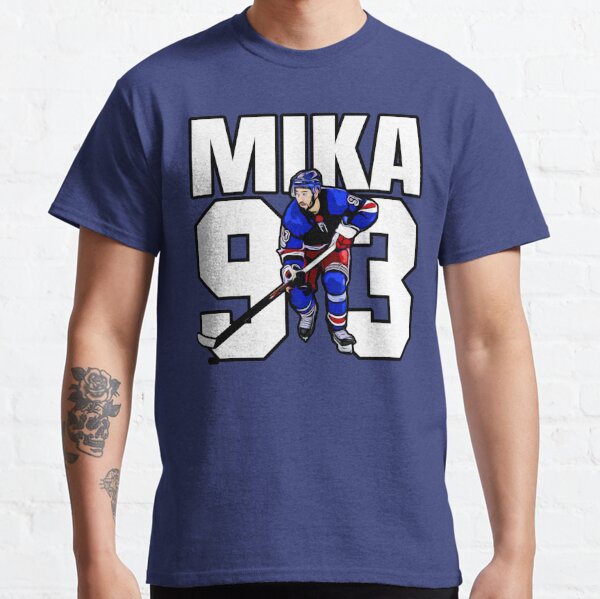 Mika Zibanejad New York Rangers Women's Blue Branded Backer T-Shirt 