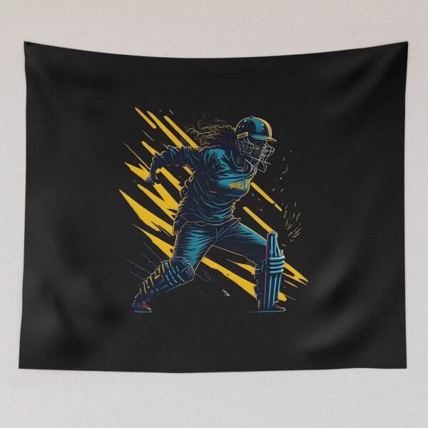 Item preview, "Breaking Boundaries: The Inspiring Journey of a Female Cricket Player" designed and sold by Chromatic-Art.