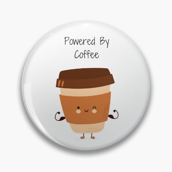 Item preview, Powered Up By Coffee  designed and sold by AprilHArtStudio.