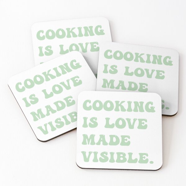 Item preview, cooking is love made visible designed and sold by aestheticQuo.