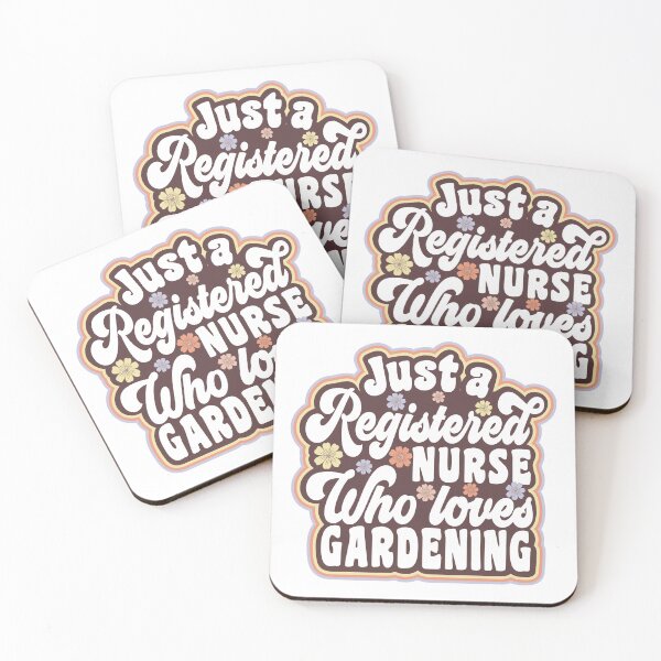 Item preview, Just a  registered nurse who loves gardening designed and sold by TaraGbear.