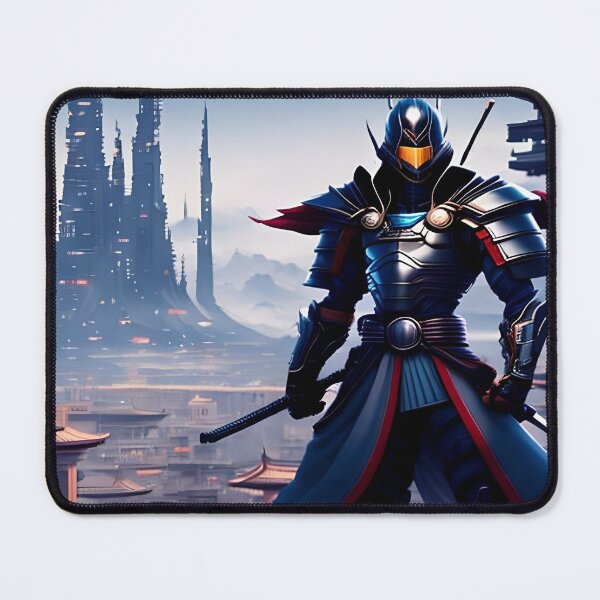 Item preview, Neon Warrior: Samurai Art in a Futuristic World designed and sold by SetinM.