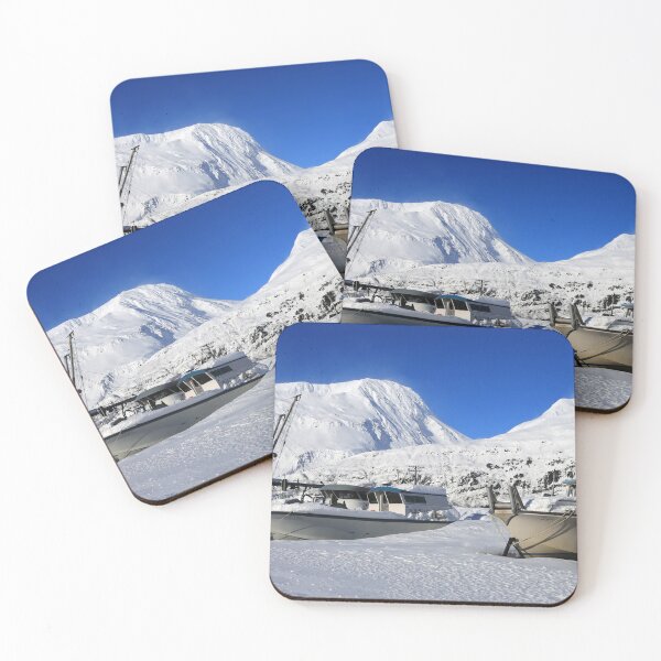 Item preview, Snow-covered boats ashore designed and sold by zumi.