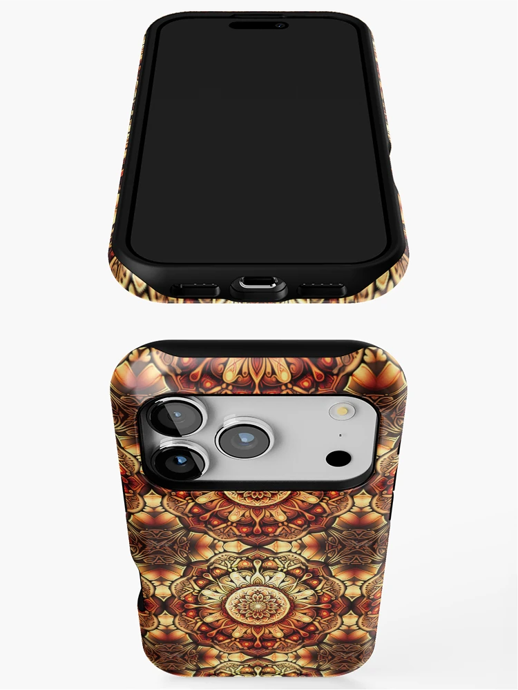Thumbnail 3 of 4, iPhone Case, Mandala Spring Pattern designed and sold by TwoToneThreads.