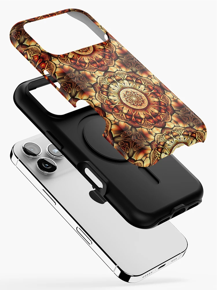 Thumbnail 2 of 4, iPhone Case, Mandala Spring Pattern designed and sold by TwoToneThreads.