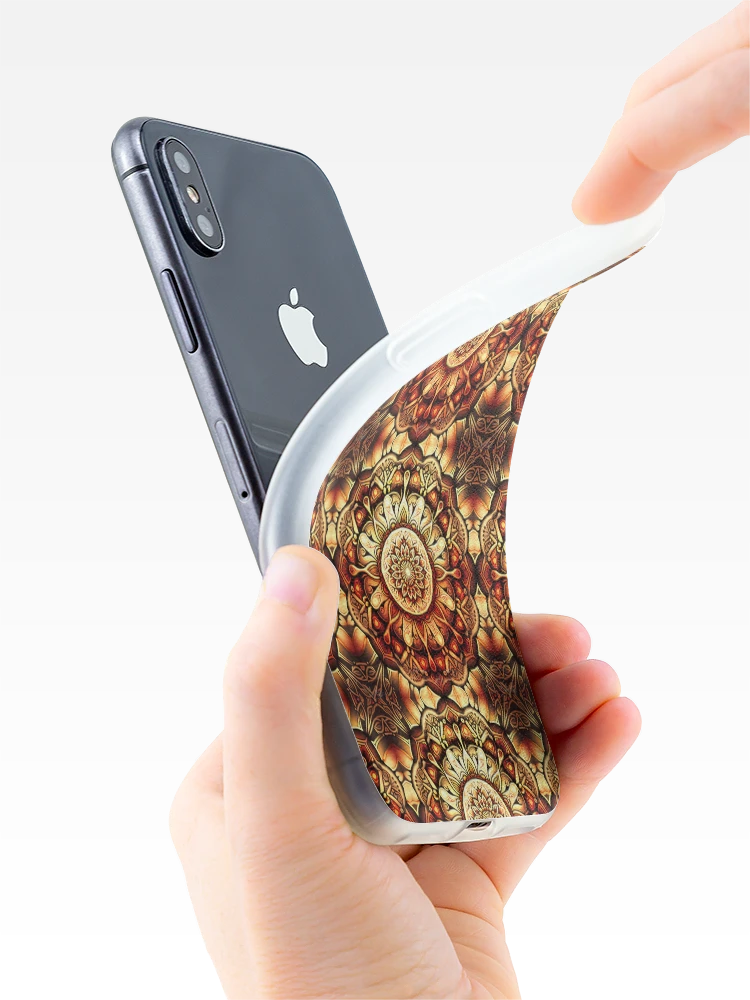 Thumbnail 4 of 5, iPhone Case, Mandala Spring Pattern designed and sold by TwoToneThreads.