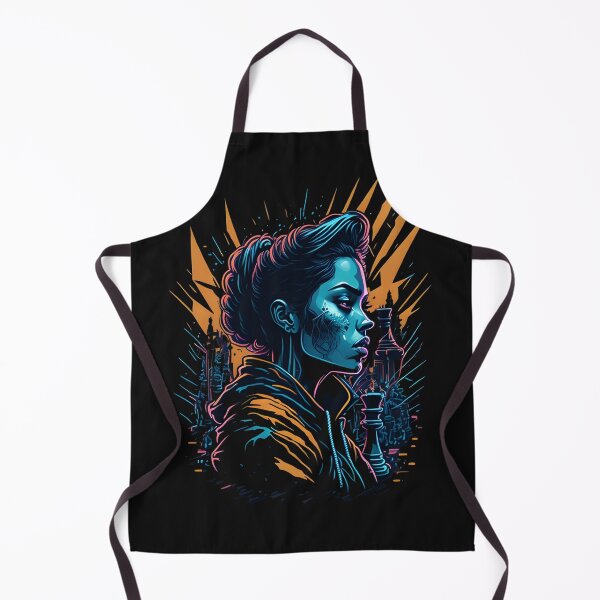 Artikelvorschau, "Queen's Gambit: Colorful Digital Art & Clothing - Female Chess Players" entworfen und verkauft von Chromatic-Art.