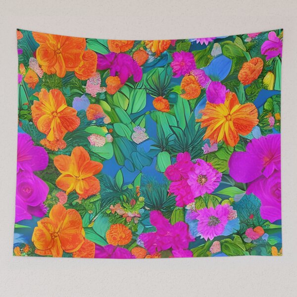 Item preview, Full Floral Design Painted Flowers Colorful designed and sold by VersoShopping.