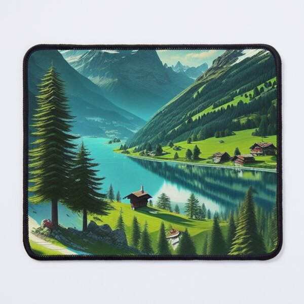 Item preview, Pleasant view of a swiss valley designed and sold by MXTHLdesigns.