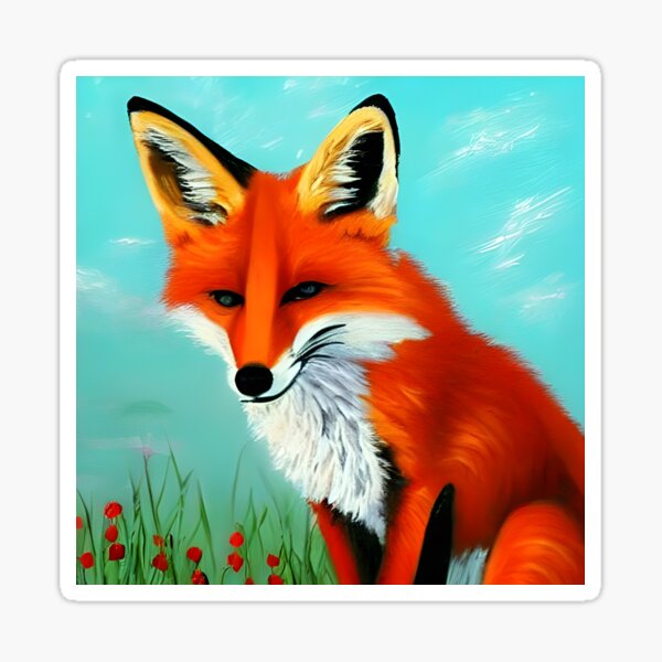 Item preview, Painting of a fox designed and sold by JoeBensonDesign.