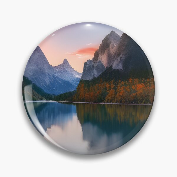 Item preview, Lake in a Valley Landscape Mountain Range Background designed and sold by VersoShopping.