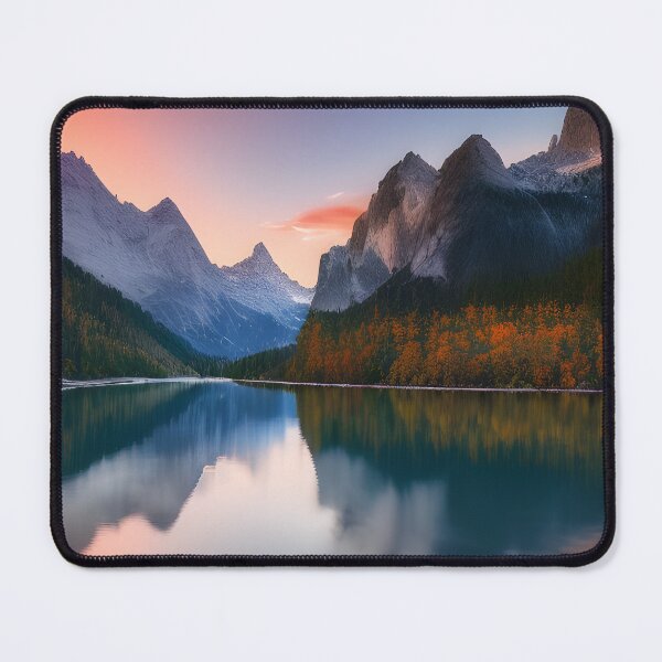 Item preview, Lake in a Valley Landscape Mountain Range Background designed and sold by VersoShopping.