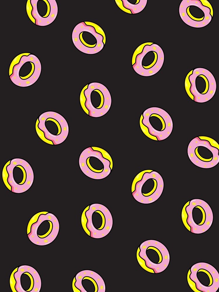 Donuts on Black by MrTakaArt
