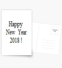 Happy New Year 2018 ! Postcards