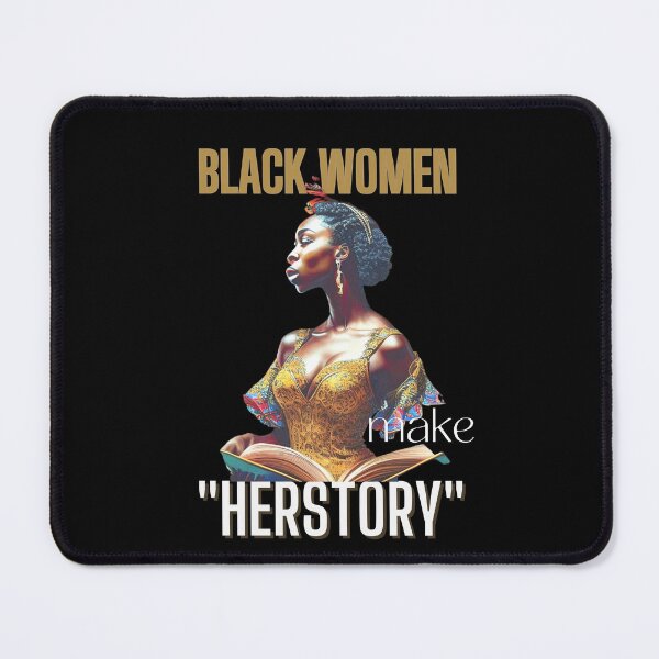 Item preview, Black women make history every day_ - Image of a woman holding up a history book designed and sold by DandelionSeeds.
