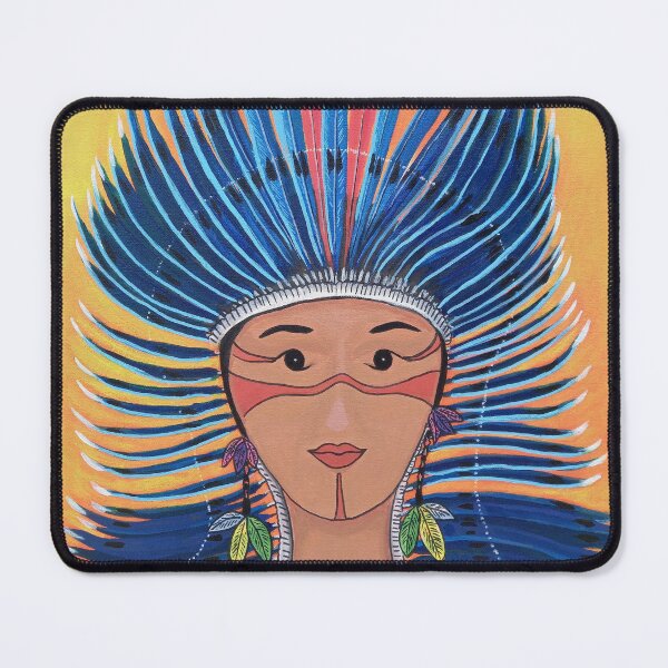 Item preview, Uma Potiguara em dia de Festejos An Indigenous woman on a day of festivities. designed and sold by CarlosFrancart.