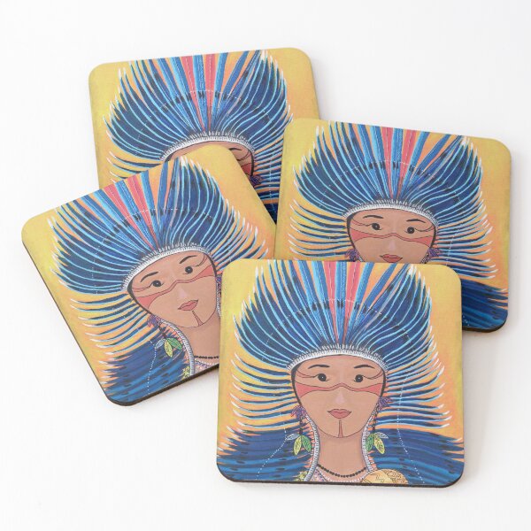 Item preview, Uma Potiguara em dia de Festejos  An Indigenous woman on a day of festivities. designed and sold by CarlosFrancart.
