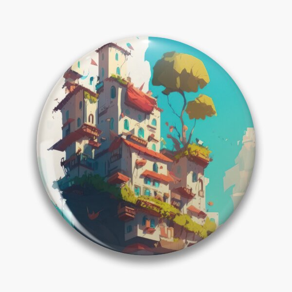 Item preview, Weird Terraced House Growing On The Mountain designed and sold by Crystal Heaven.