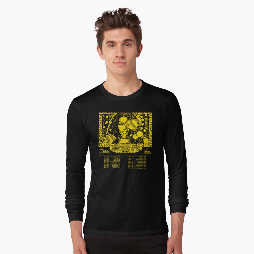 SZA Online Ceramics Merch Shop - SOS Album SZA Beige TShirt Sweatshirt  Unisex