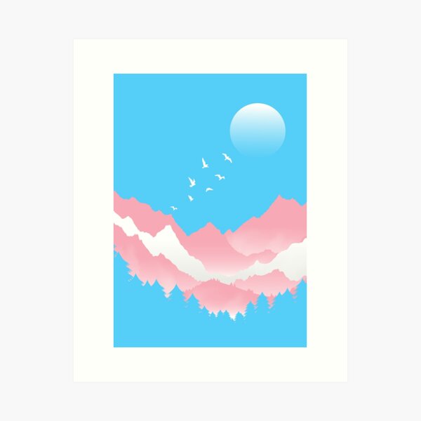 Artikel-Vorschau von Transgender-Flagge im Querformat, designt und verkauft von Pridish.