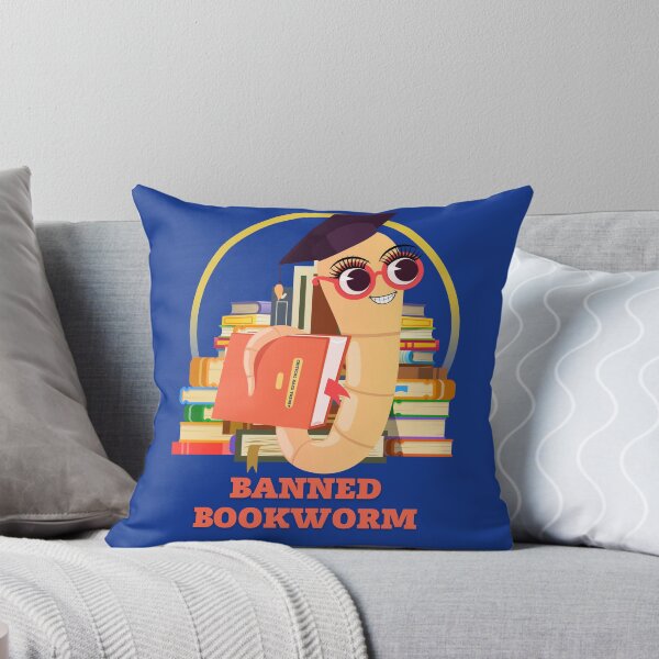 Item preview, Progressive "Banned Bookworm" stacks of books light arc designed and sold by Write-to-Rebel.