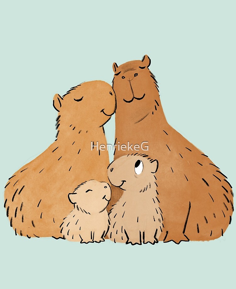 Capybara family