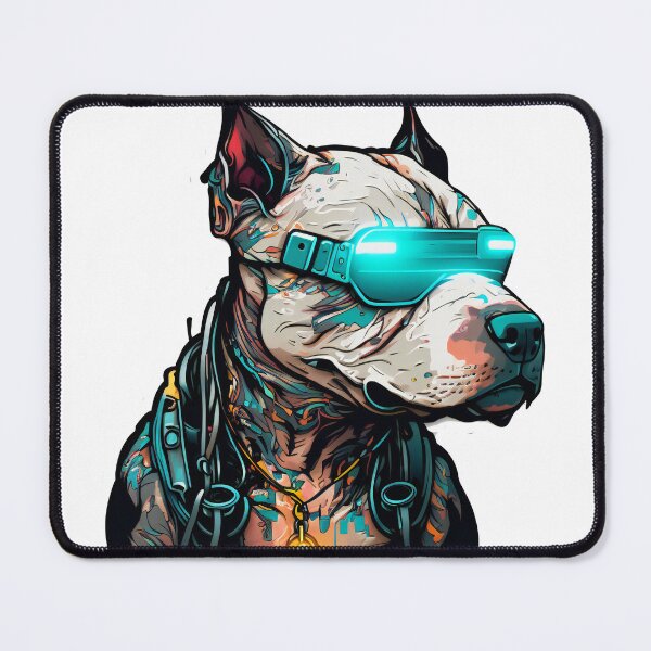 Item preview, CyberPunk Pitbull #1 designed and sold by OregonArtForAll.