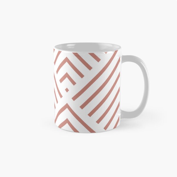 Item preview, Pink and White Geometric Pattern designed and sold by DamarisArtDecor.