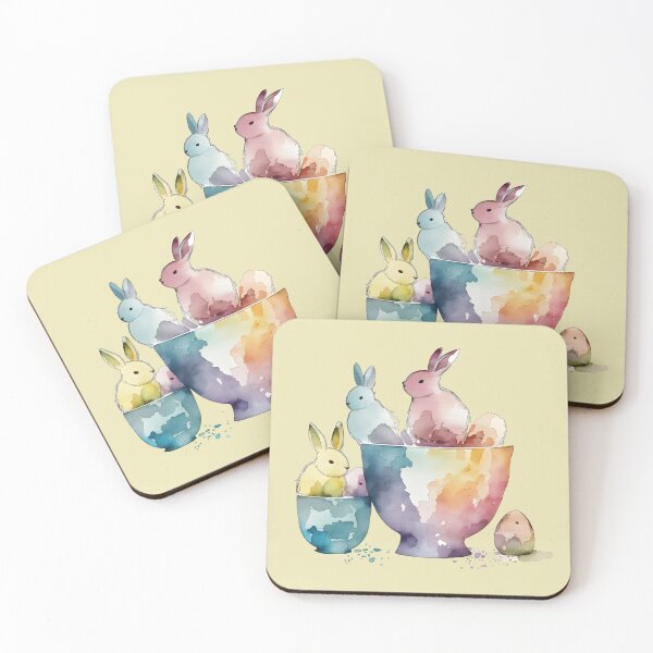 Item preview, Watercolor Bunnies designed and sold by Teequeque.