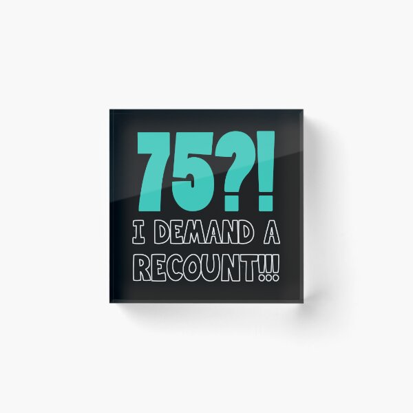 Item preview, 75th Birthday Gag Gift designed and sold by thepixelgarden.