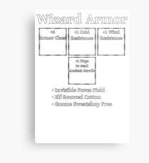 Wizard Armor: Role Playing DND 5e Pathfinder RPG Tabletop RNG Metal Print