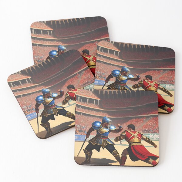 Item preview, Experience the Thrill of Gladiator Fighting in Arena: Stunning Oil Paint Design designed and sold by BK-Fishing.