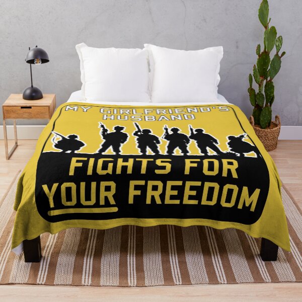 Item preview, My Girlfriend's Husband Fights For Your Freedom - Meme, Funny, Parody designed and sold by SpaceDogLaika.
