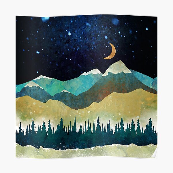 Snowy Night Poster