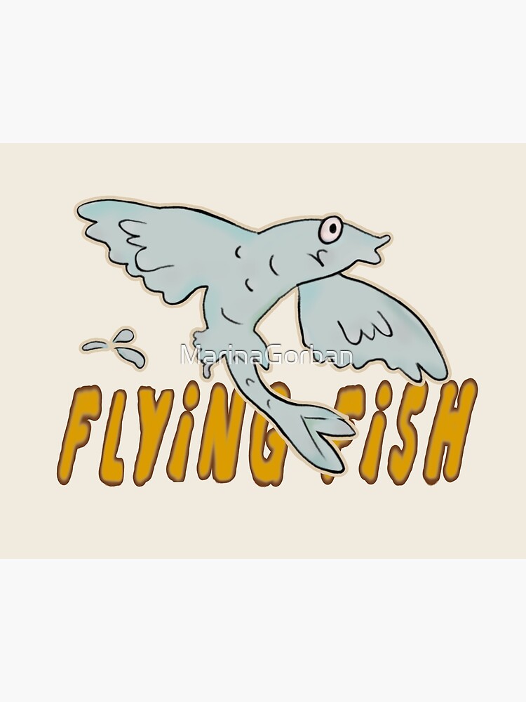 Flying Fish Drawing - Outer Banks | Art Board Print