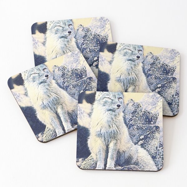 Item preview, Arctic fox sitting designed and sold by Astralia.