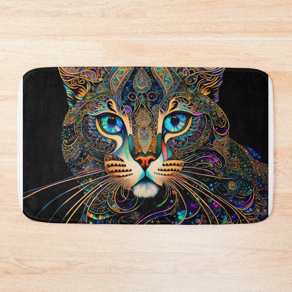 Item preview, Colorful Abstract Tabby Cat designed and sold by Peggy Collins.