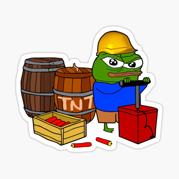 Item preview, Demoman Pepe TNT Demolition designed and sold by Slav-Art.