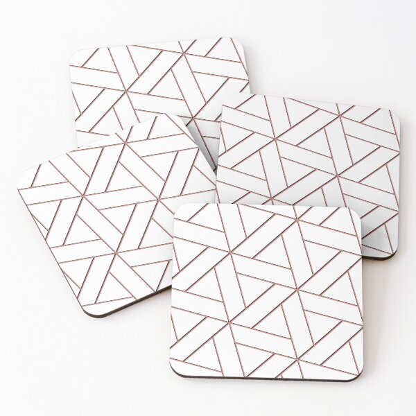 Item preview, Pink and Black Geometric Pattern designed and sold by DamarisArtDecor.