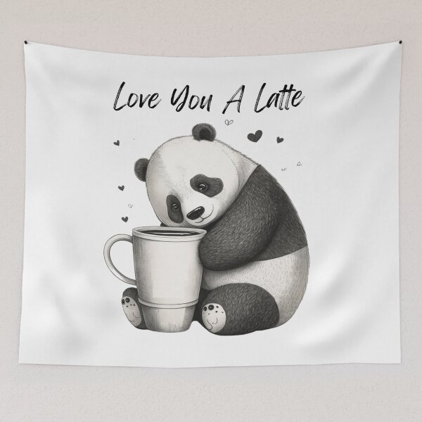 Item preview, Panda - Love You A Latte designed and sold by James Wright.
