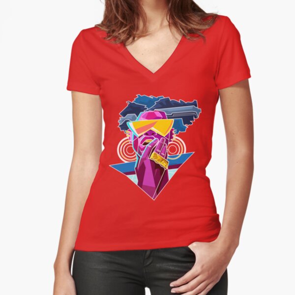 WOKE - Black & Beautiful Fitted V-Neck T-Shirt