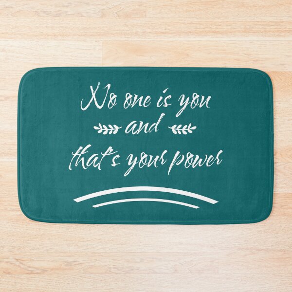 Item preview, No one is you and that is your power, Motivational quotes, positive words and inspirational sayings for encouraging to do the best in your life. designed and sold by Quotesgallery.