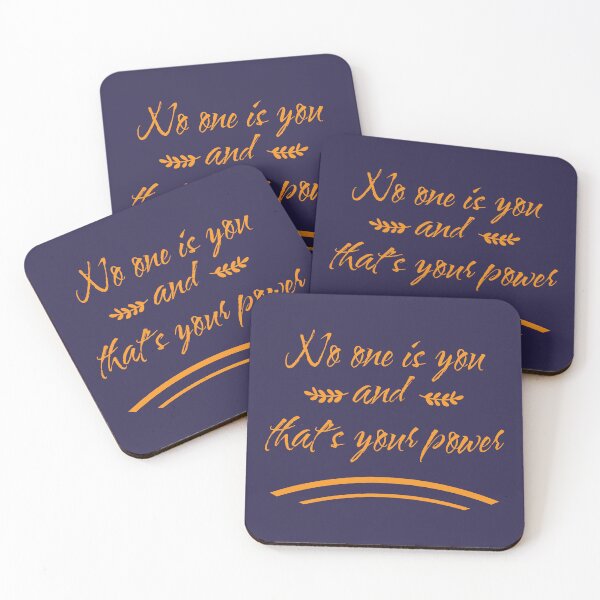Item preview, No one is you and that is your power, Motivational quotes, positive words and inspirational sayings for encouraging to do the best in your life. designed and sold by Quotesgallery.