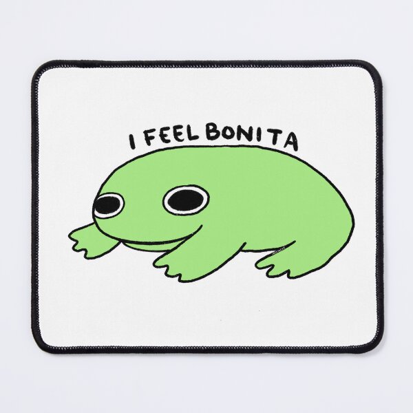 Item preview, I Feel Bonita | Cute Green Frog, happy frog, Bonita frog sticker designed and sold by iristocat.